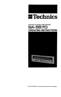Technics - SA-5570 - Owners manual 